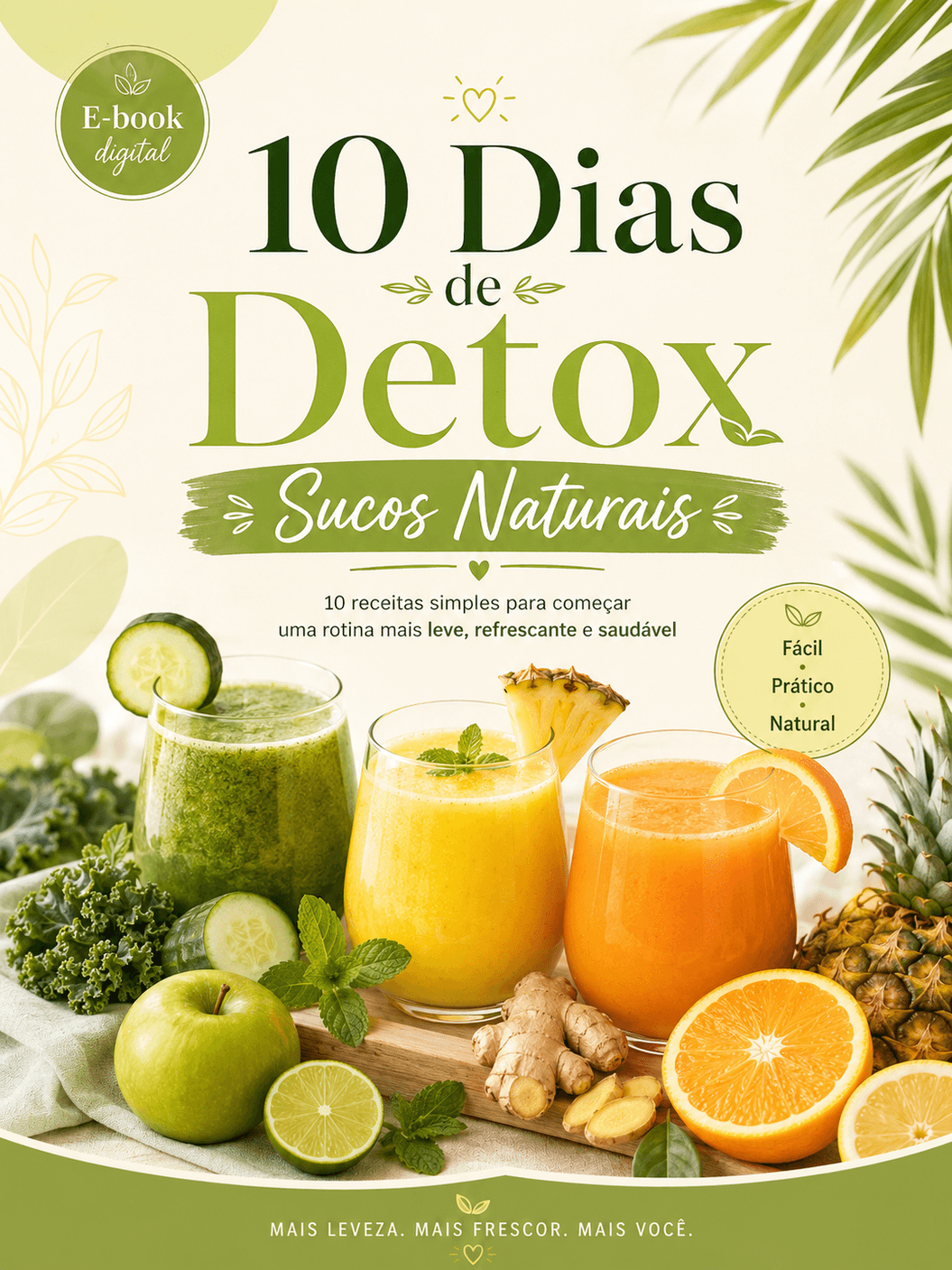 Capa do e-book 10 Dias de Detox: Sucos Naturais